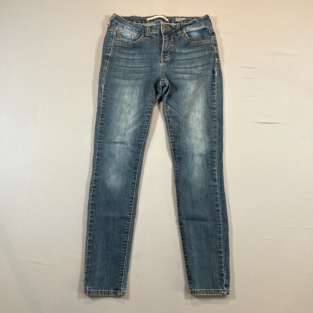 !it Tiffany Skinny Jeans Womens 4 Blue Denim Cotton Stretch Medium Wash Mid Rise